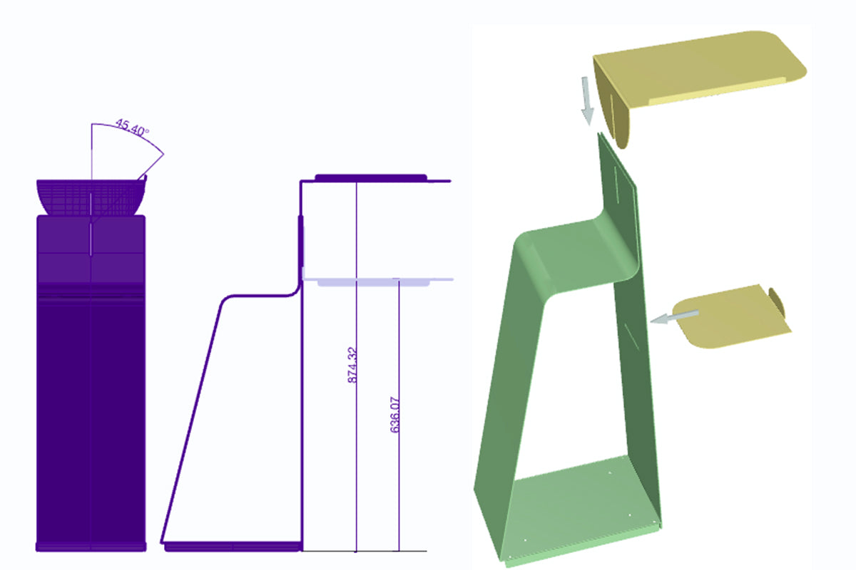 servoletto bedside table — denis santachiara · collectible design at spazio
