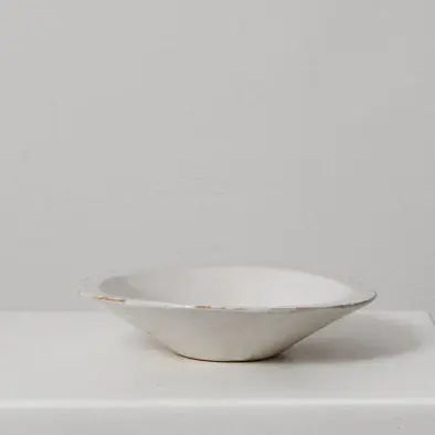 flache schale — white & beige