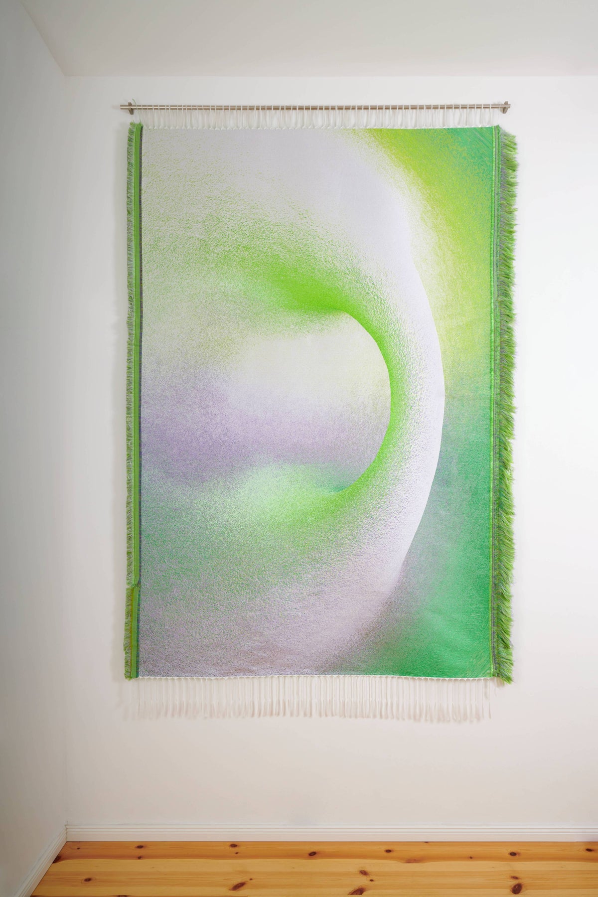 light mode 280 — modern foliage, jacquard tapestry by lucas gutierrez