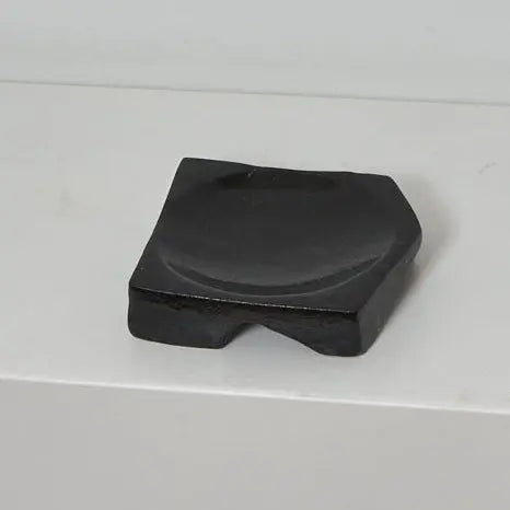 study of a flat bowl — black