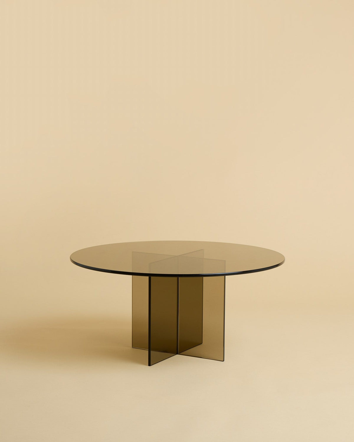 aka coffee table by lebanto, bronzed glass