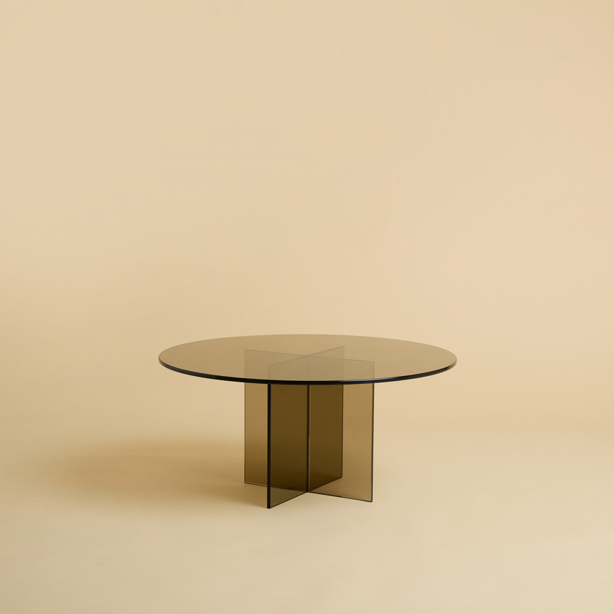 aka coffee table by lebanto, bronzed glass