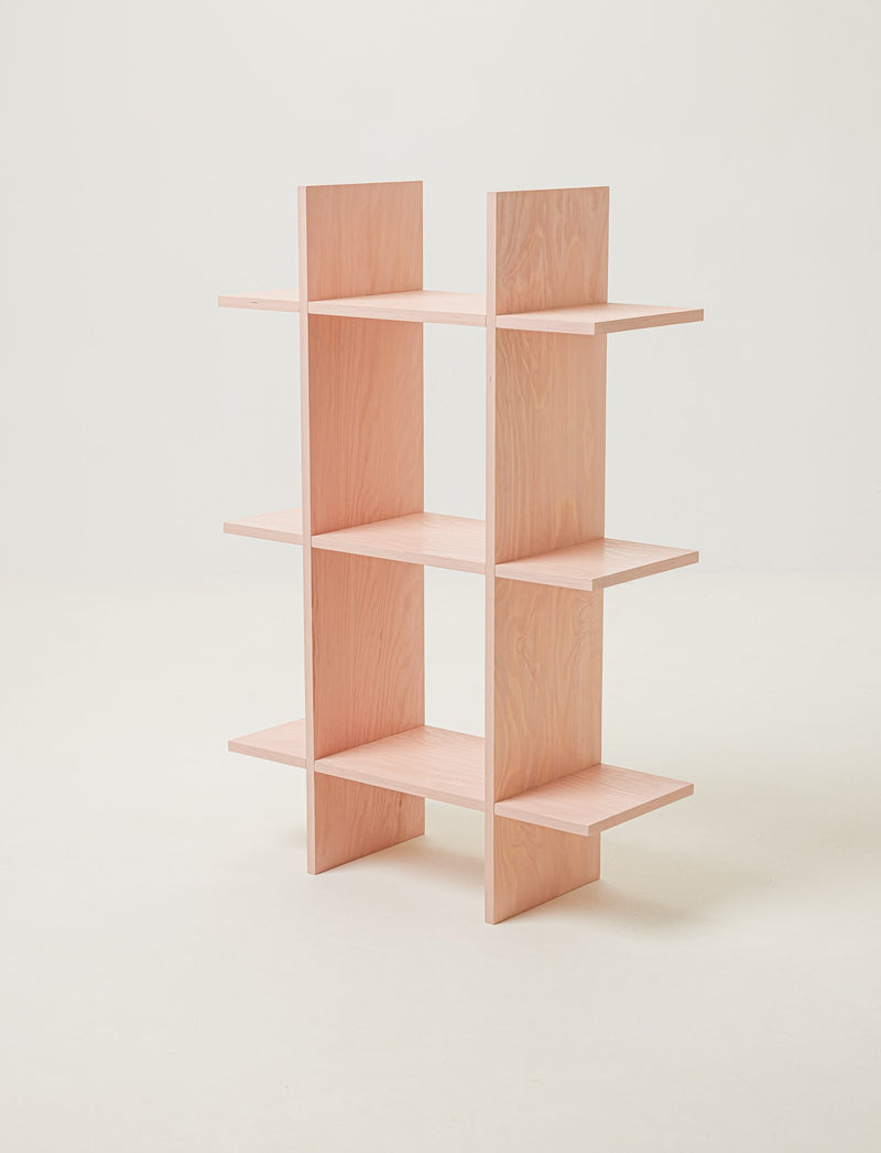 pine grid shelf