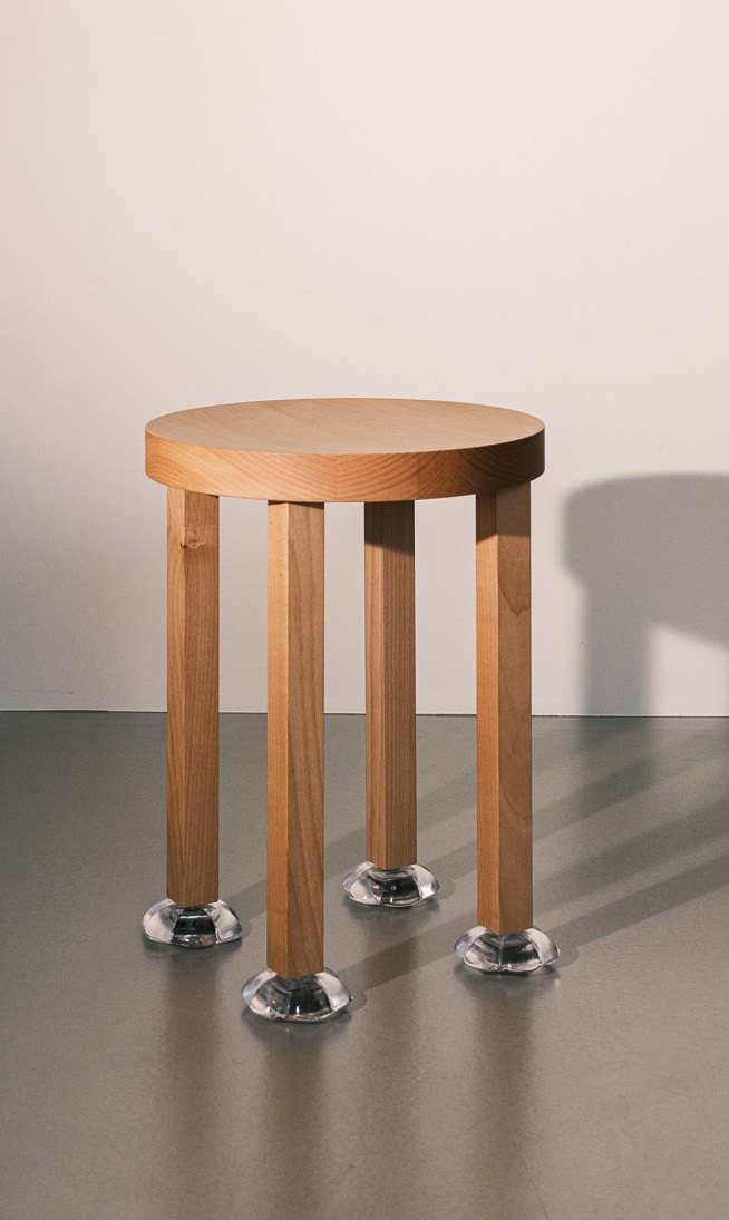 New Shoes Stool — Ebba Lindgren · collectible design at spazio