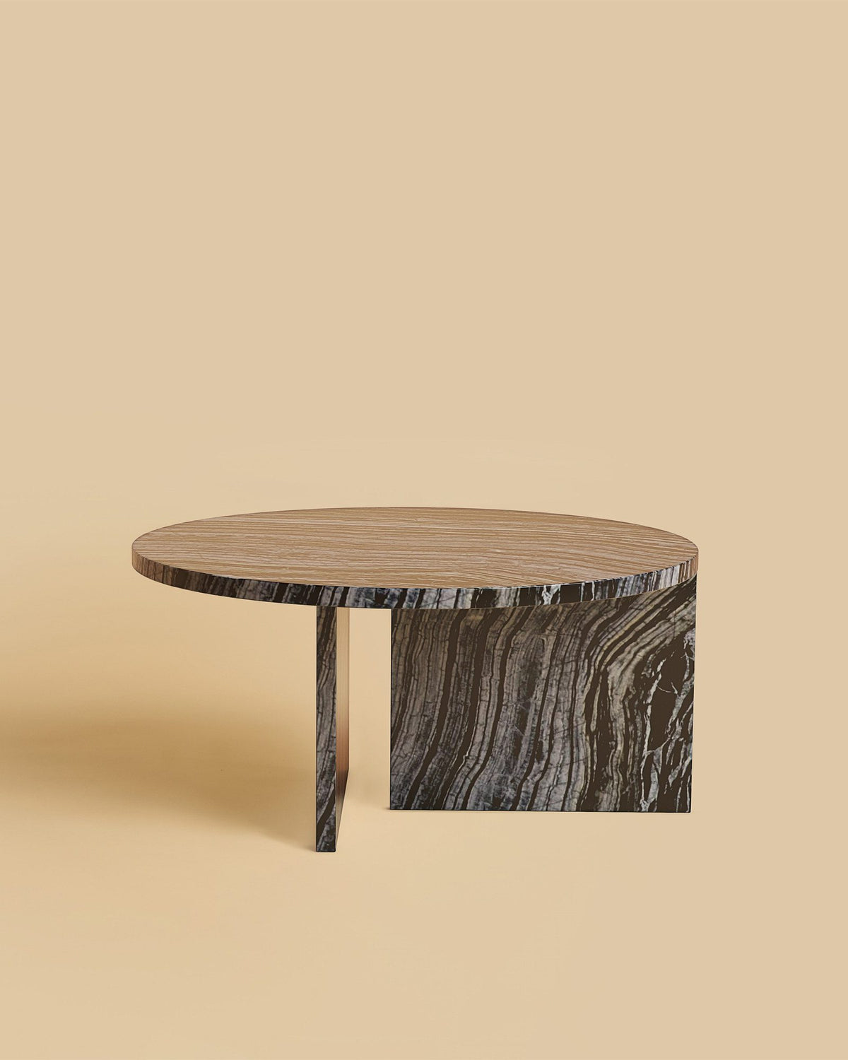 hashi coffee table by lebanto, kenya black marble