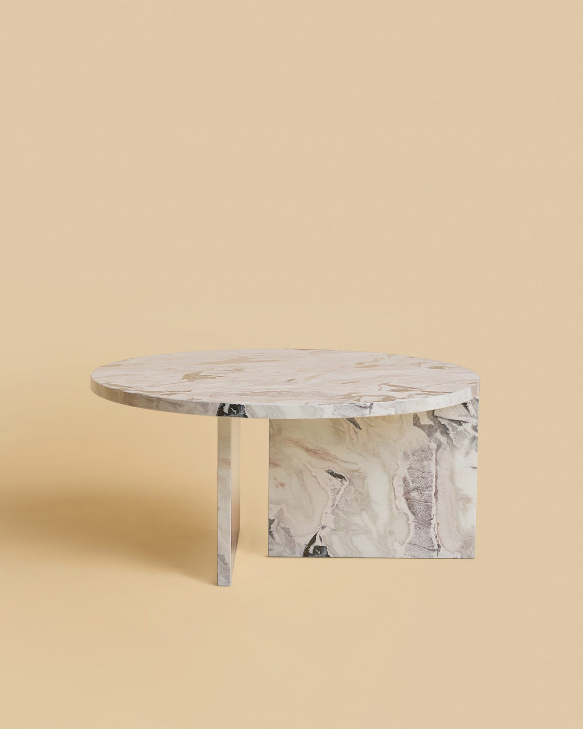 hashi coffee table by lebanto, dover white marble