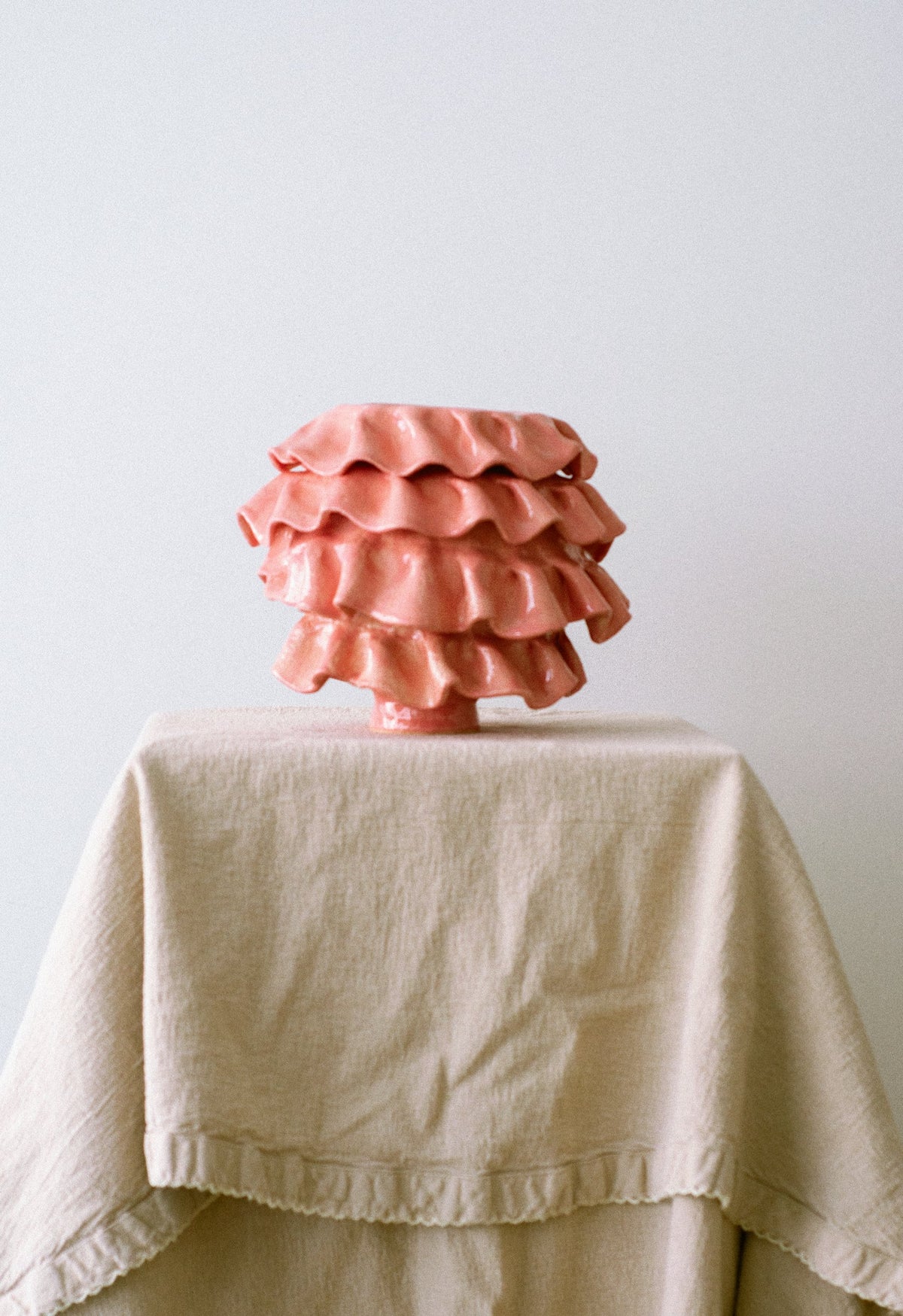 Sacque Gown Vase in Pink — Mina Wright · collectible design at spazio