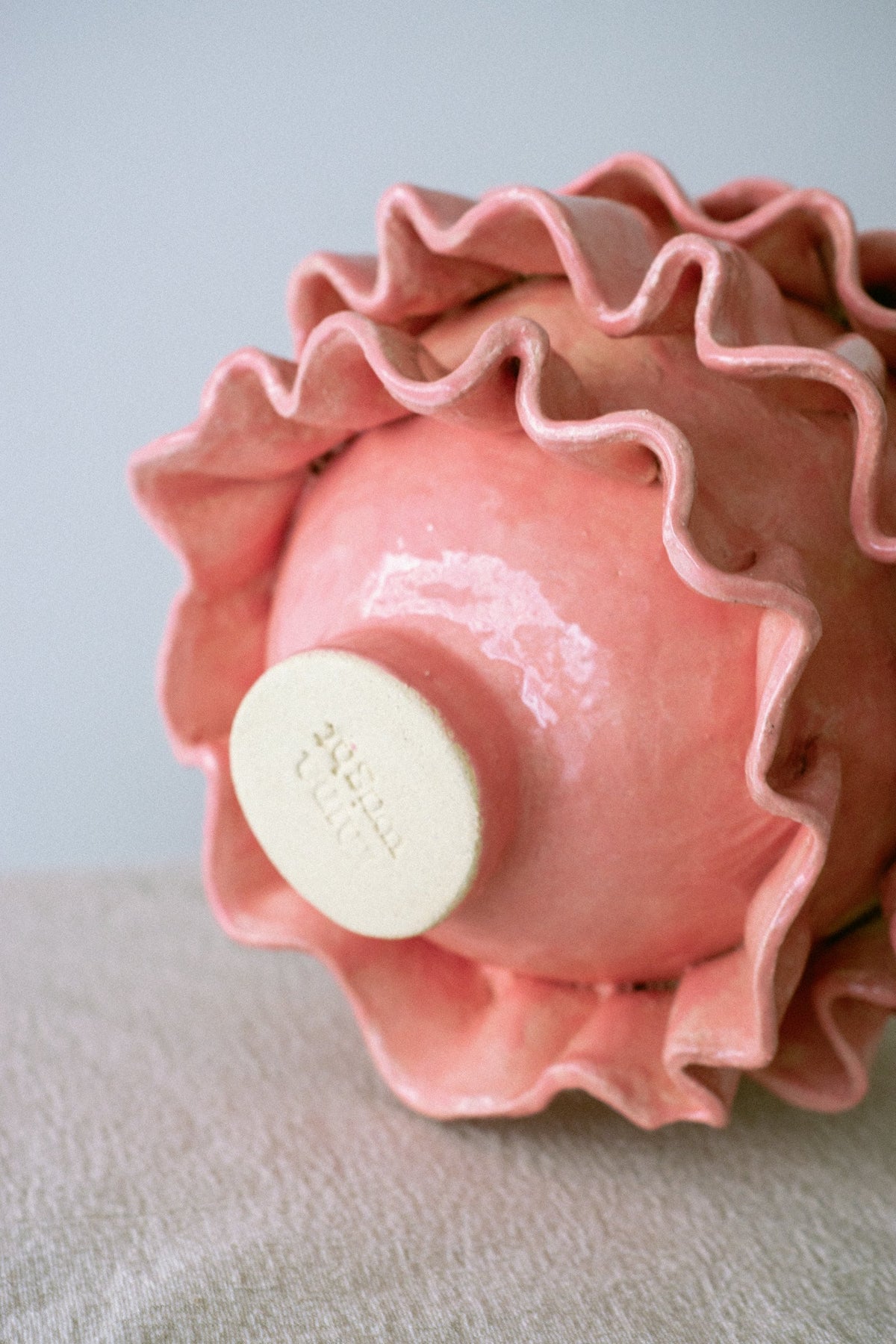 Sacque Gown Vase in Pink — Mina Wright · collectible design at spazio