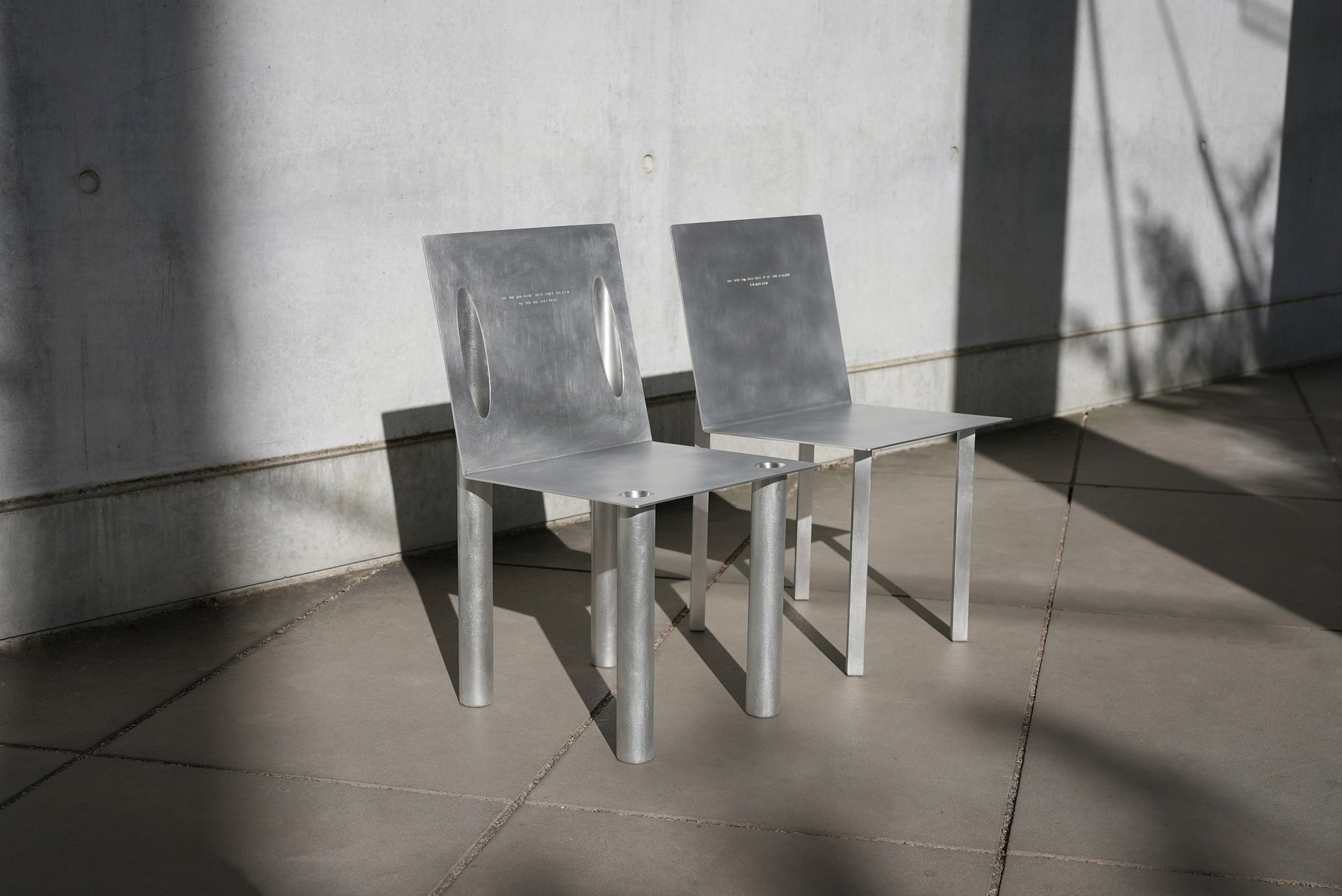 master & margarita 2-in-1 chair — the pair, front view · studio von schoenebeck · collectible design at spazio