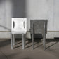 master & margarita 2-in-1 chair — one chair with round legs, one with square legs that fit inside · studio von schoenebeck · collectible design at spazio