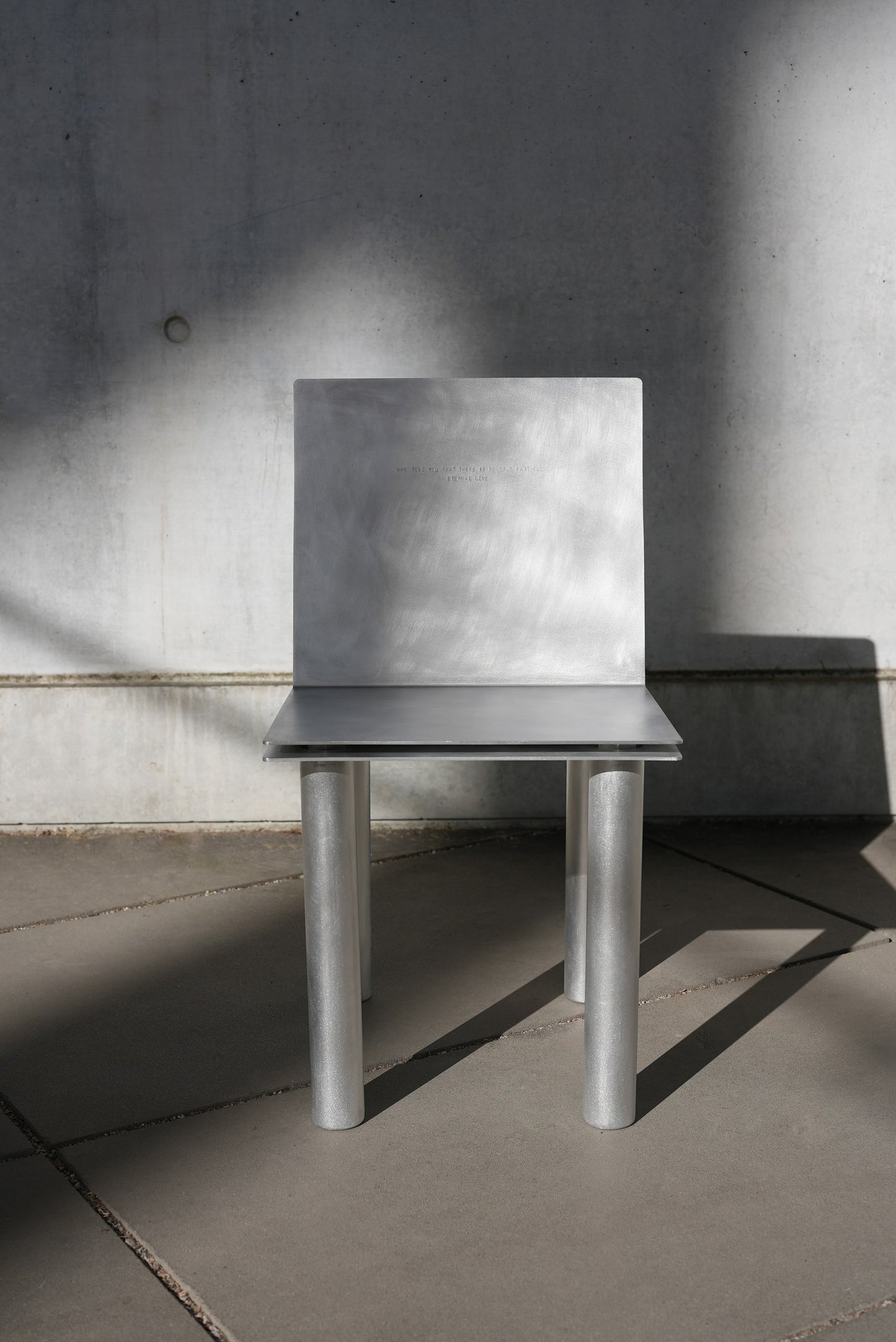 master & margarita 2-in-1 chair — single chair with engraved backrest · studio von schoenebeck · collectible design at spazio