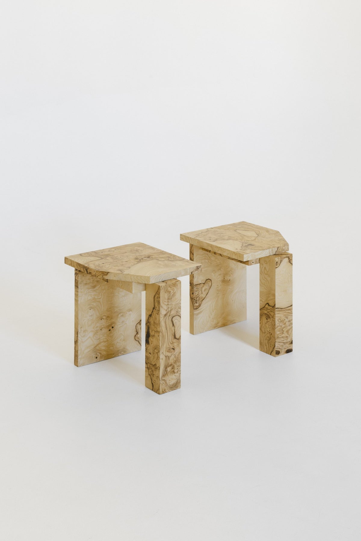 SSS01W Stool, Ash Root — sashaxsasha · collectible design at spazio
