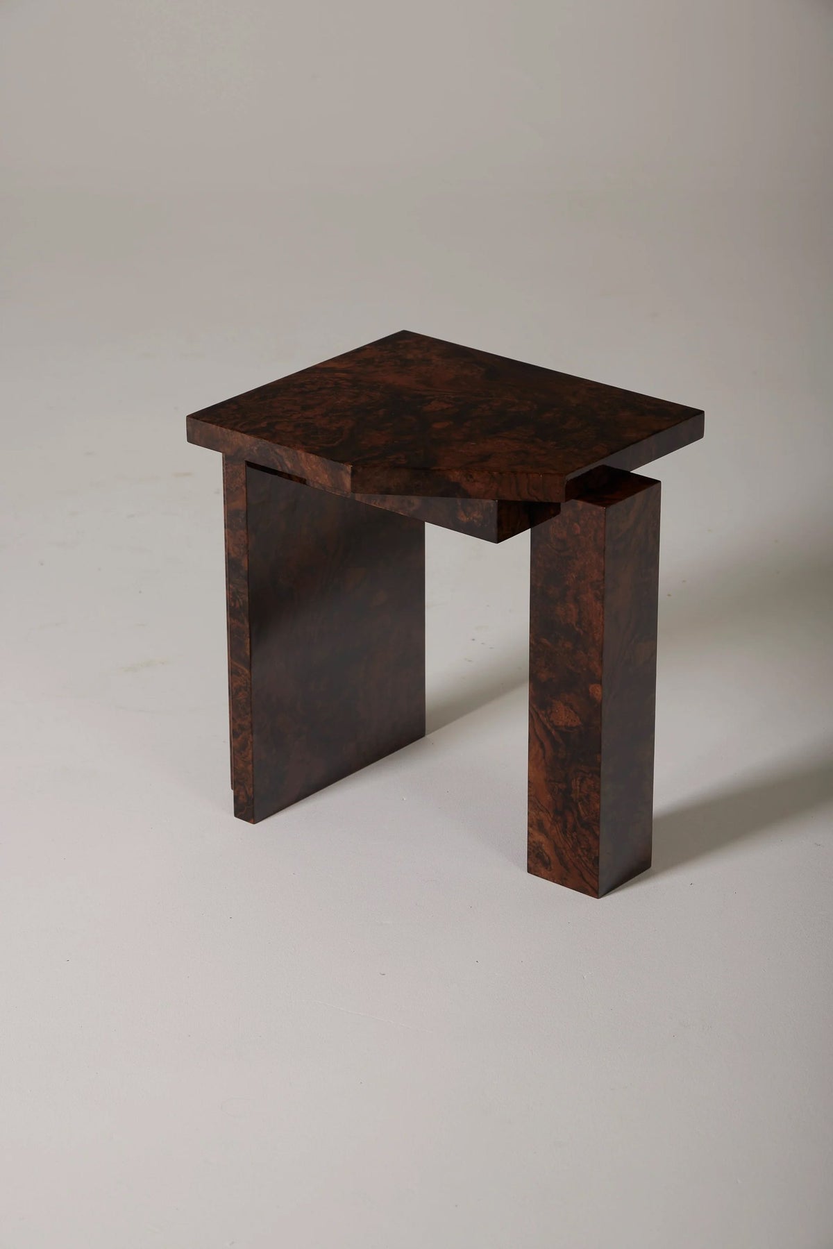 SSS01W Stool, Walnut Burl — sashaxsasha · collectible design at spazio
