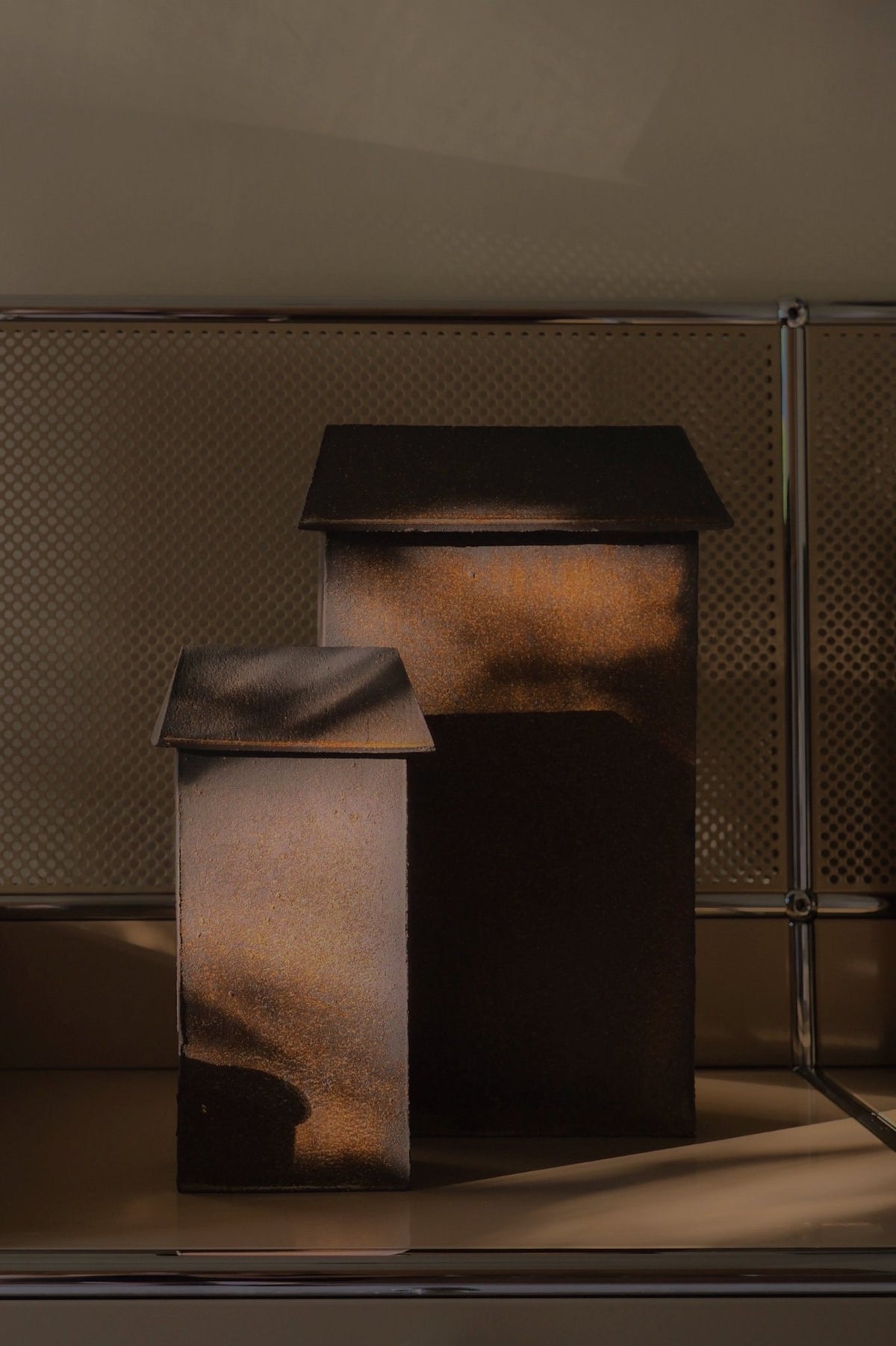 Poldi Lamp Tall in Dark — tanja neubert · collectible design at spazio