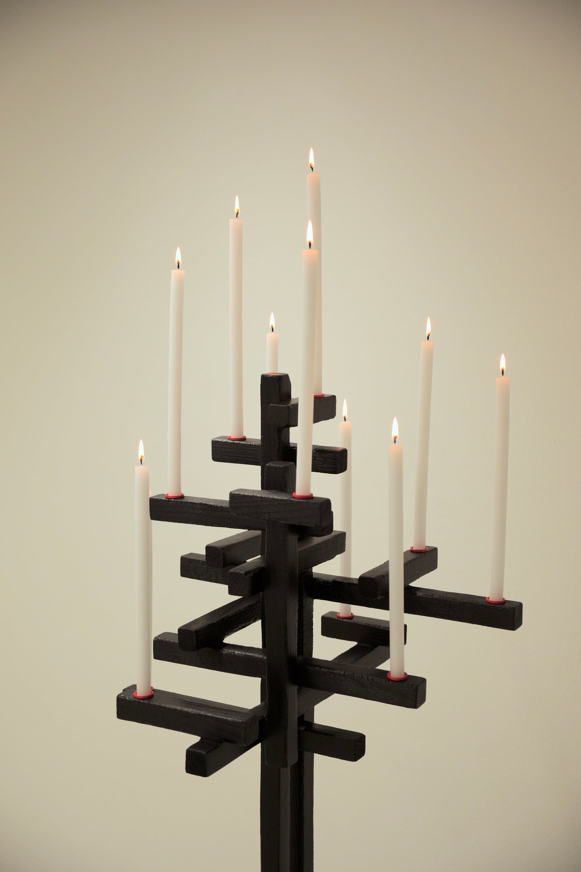 tetris 11 candelabra — the eleven-taper crown · studio von schoenebeck · collectible design at spazio