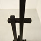 tetris 11 candelabra — charred-wood joinery detail · studio von schoenebeck · collectible design at spazio