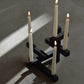 tetris candle holder, size 5 — five lit tapers · studio von schoenebeck · collectible design at spazio