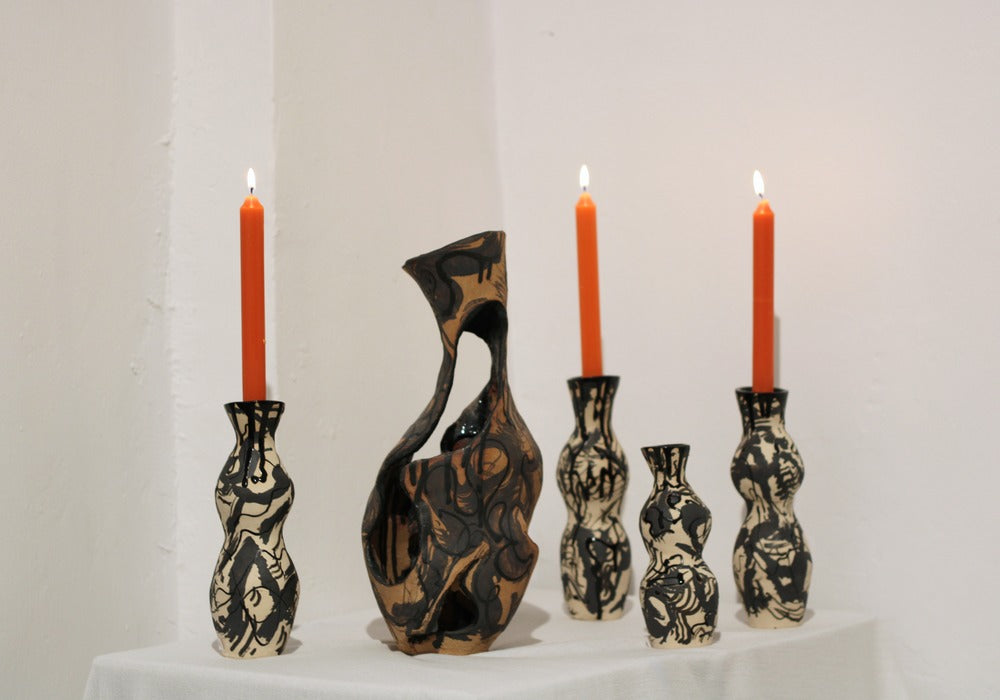 In a Marbling Dream Candleholder — Vale Ro · collectible design at spazio