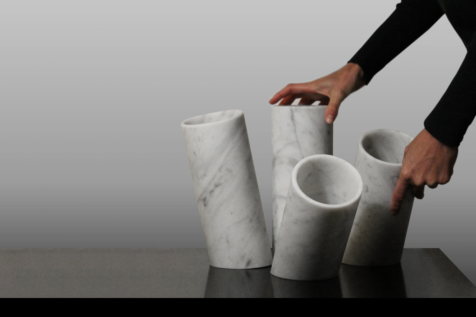 in-equilibrio marble sculpture — moreno ratti · collectible design at spazio